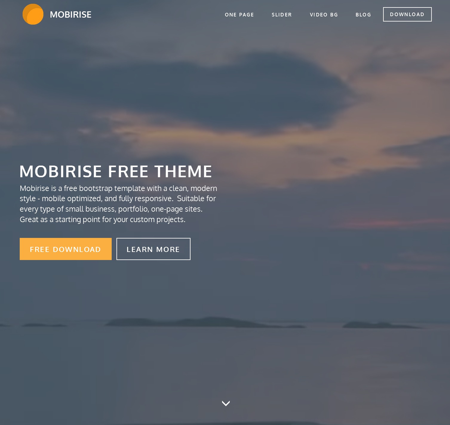 Free Bootstrap One Page Theme