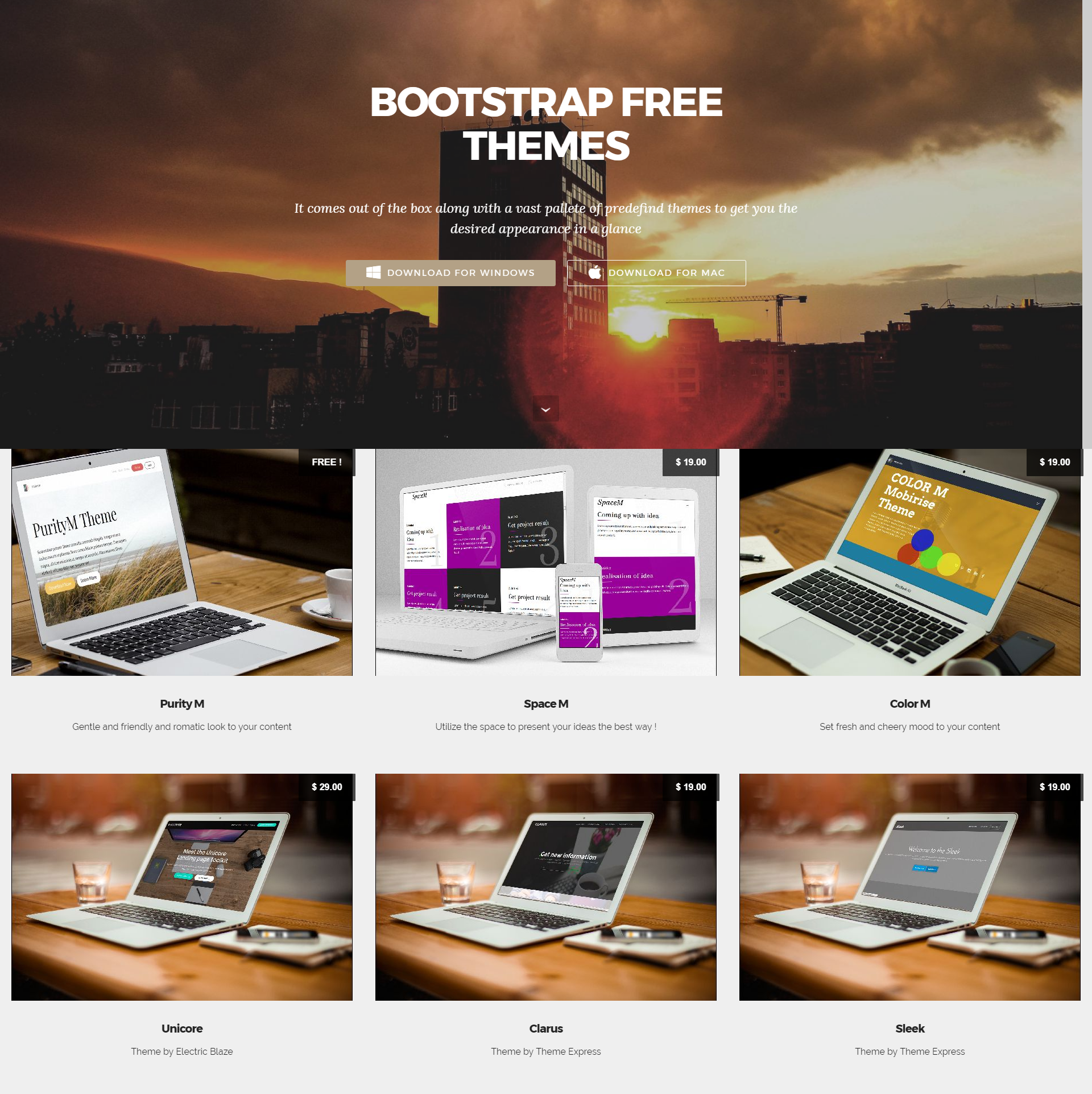 Free Download Bootstrap Mobile-friendly Themes