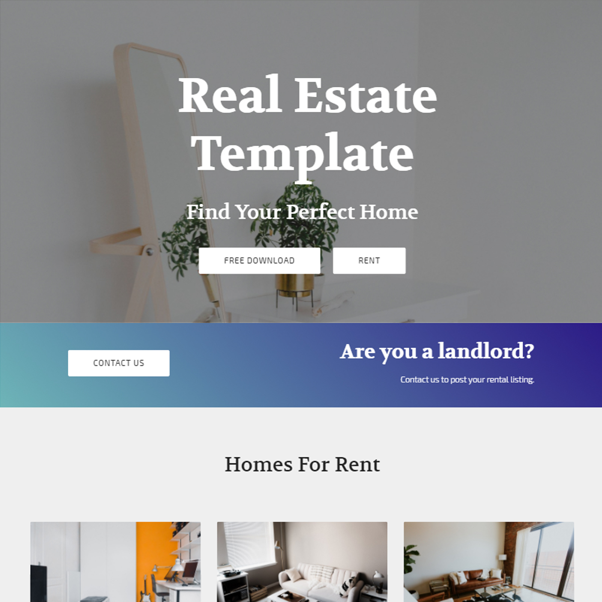 Free Download Bootstrap Real Estate Themes